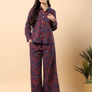 Contemporary Shirt & Pant Co-ord Set