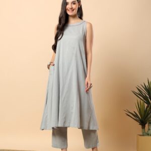 Elegant Sleeveless Kurta Pant Co-Ord Set