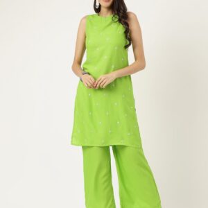 Sleeveless Kurta Palazzo Co-Ord Set