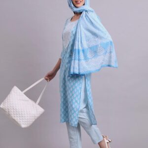 Sky Breeze Kurta Set with Dupatta