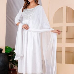Elegant Embroidered Kurta Set with Dupatta