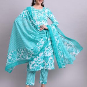 Floral Charm Kurta Set with Dupatta