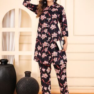 Contemporary Floral Kurta & Pant Set