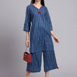 Stylish Printed Tassel Kurta Set