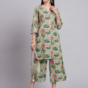 Stylish Printed Kurta & Pant Co-ord Set