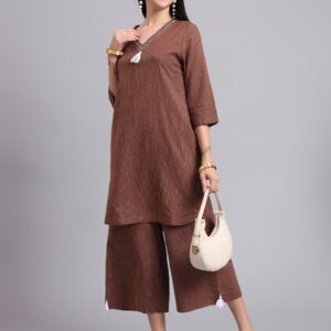 Contemporary Stripe Kurta & Co-ord Set