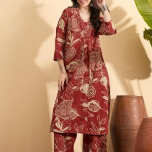 Botanical Printed Kurta & Pant Set
