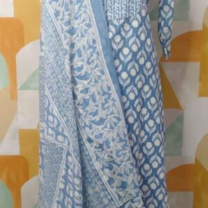 Elegant Heritage Print Kurta Set with Dupatta