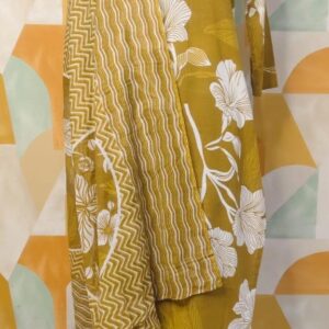 Traditional Printed Kurta Pant Set with Dupatta