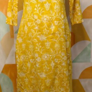 Sunshine Floral Kurta Pant Set for Women