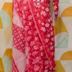 Graceful Floral Printed Kurta Pant Set with Dupatta