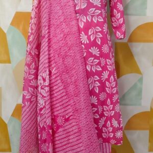 Printed Kurta Pant Set with Coordinated Dupatta